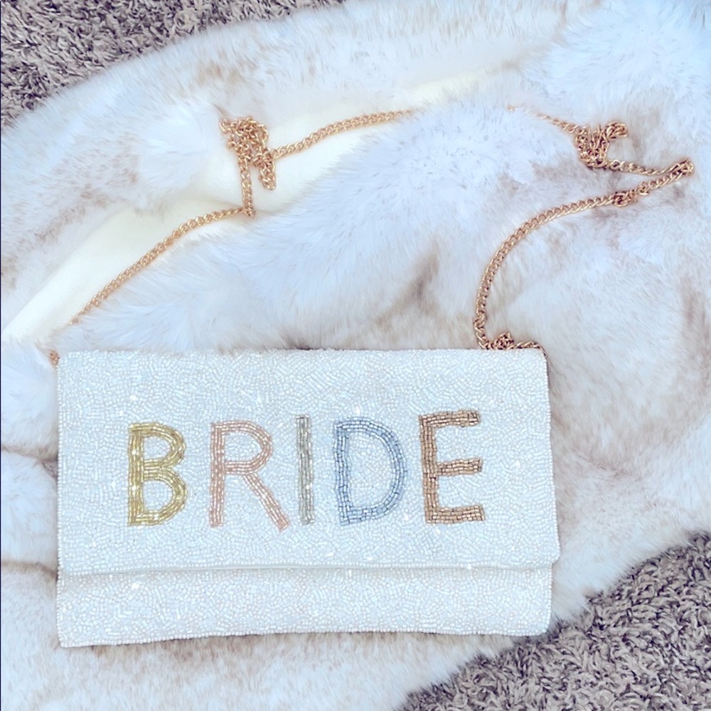 BRIDE beaded clutch - NWOT
